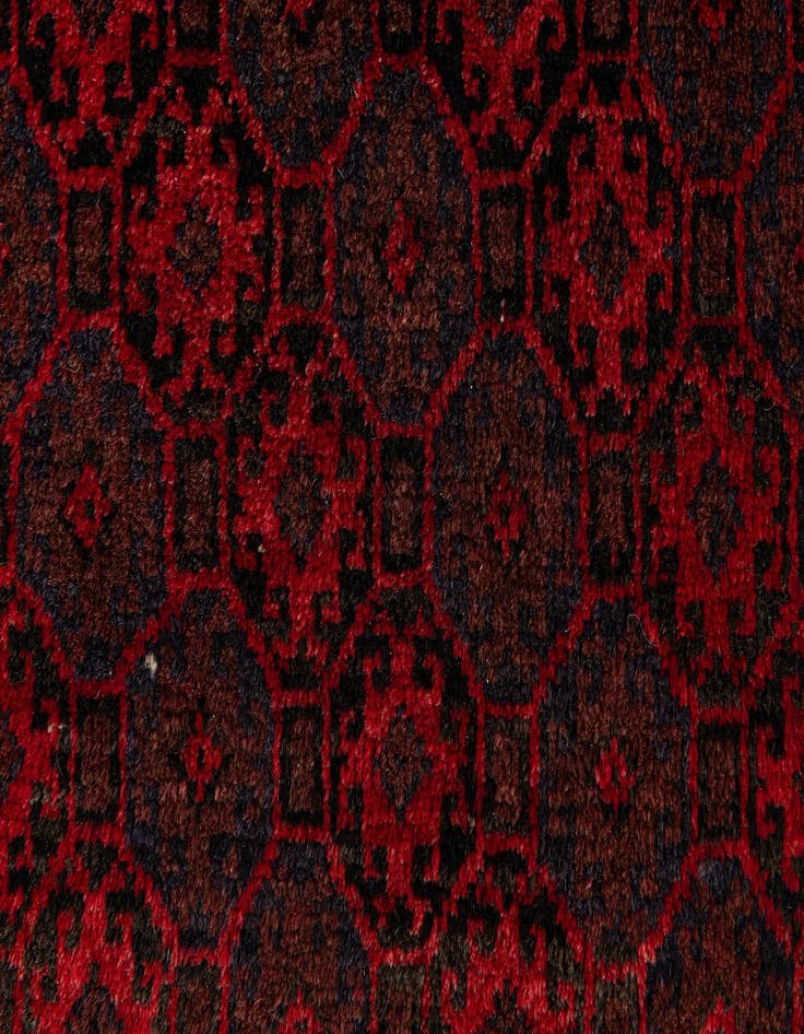 Detail image of 3' 5 x 6' 6  Hand Knotted Afghan Akhche Wool Rug