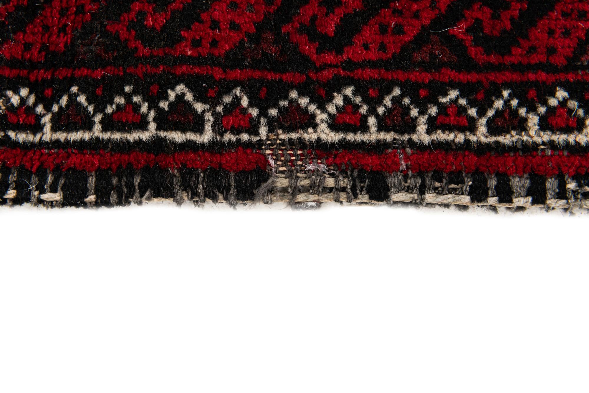 3' 5 x 6' 6 Hand Knotted Afghan Akhche Wool Rug