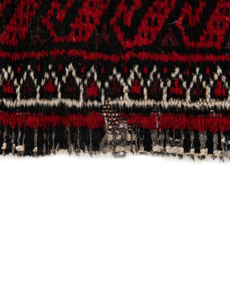 Detail image of 3' 5 x 6' 6  Hand Knotted Afghan Akhche Wool Rug