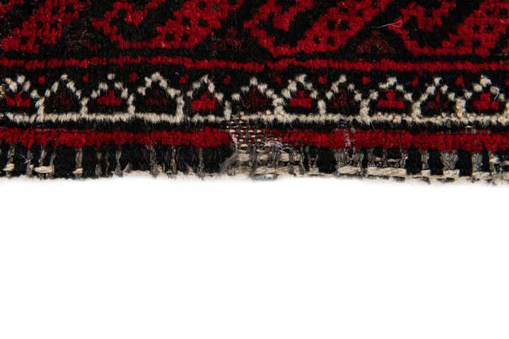 3' 5 x 6' 6 Hand Knotted Afghan Akhche Wool Rug
