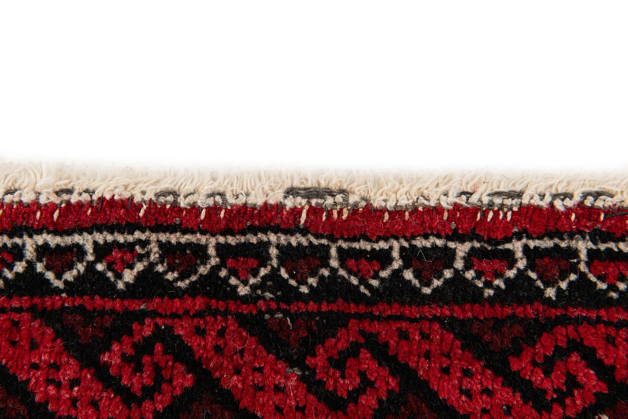 3' 5 x 6' 6 Hand Knotted Afghan Akhche Wool Rug