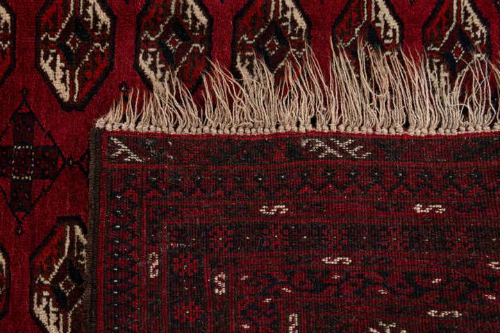 4' 6 x 6' 1 Hand Knotted Afghan Akhche Wool Rug