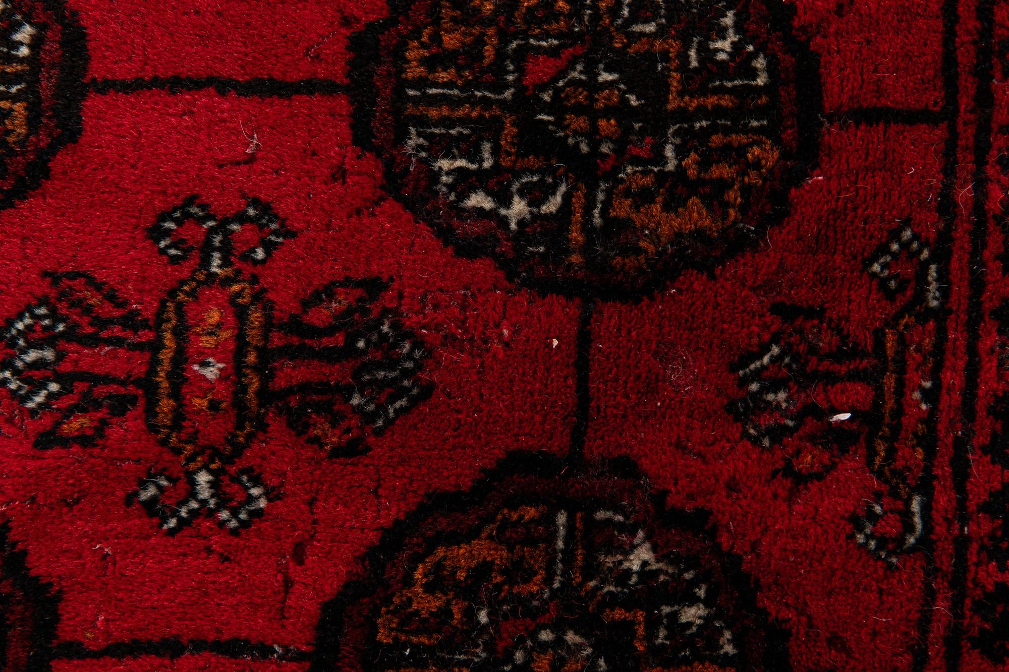 6' 8 x 9' 6 Hand Knotted Afghan Akhche Wool Rug