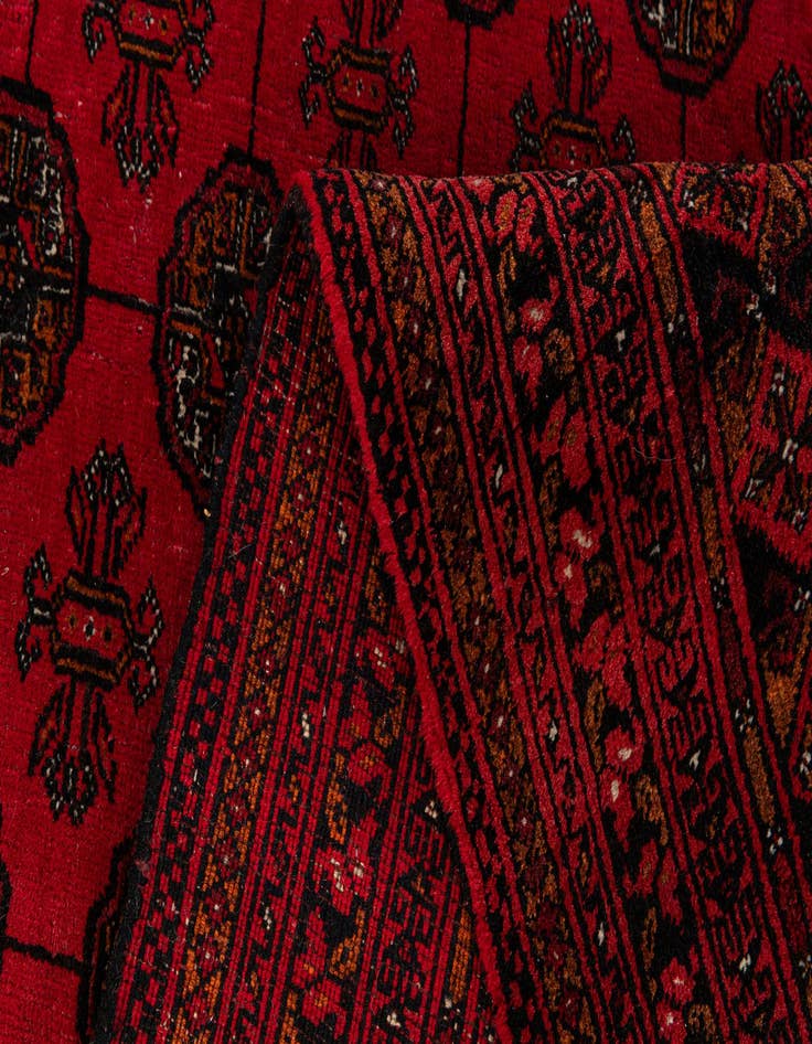 Detail image of 6' 8 x 9' 6  Hand Knotted Afghan Akhche Wool Rug