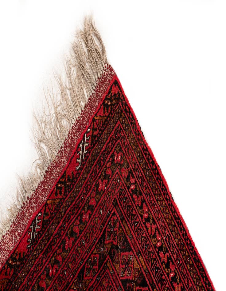 Detail image of 6' 8 x 9' 6  Hand Knotted Afghan Akhche Wool Rug