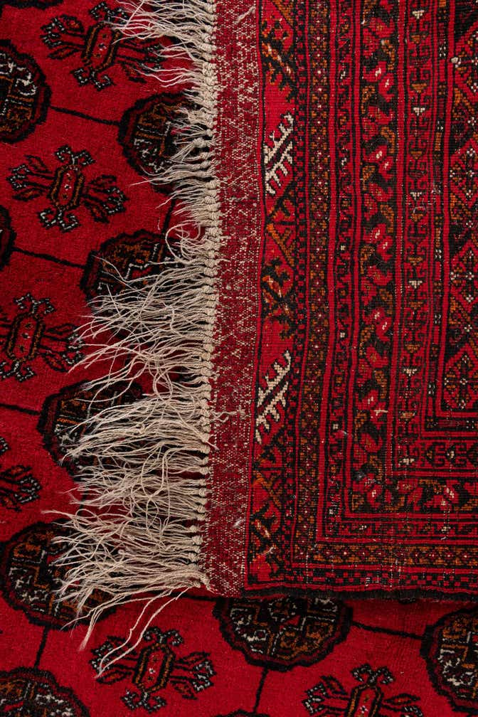 6' 8 x 9' 6 Hand Knotted Afghan Akhche Wool Rug