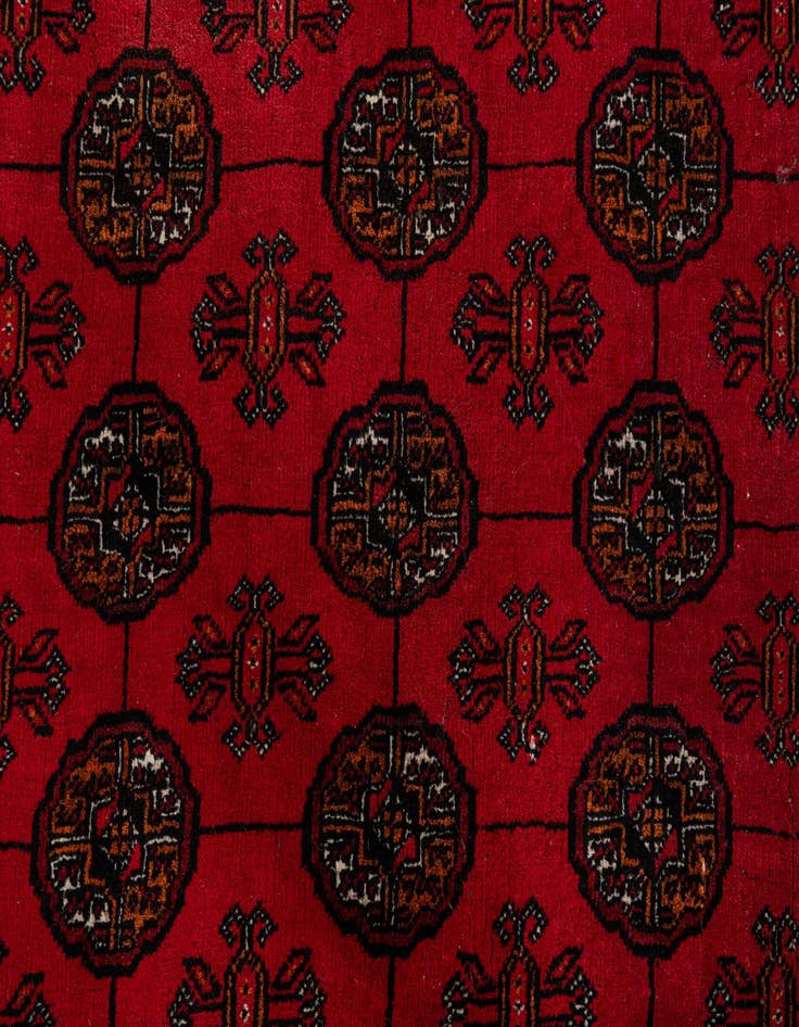 Detail image of 6' 8 x 9' 6  Hand Knotted Afghan Akhche Wool Rug