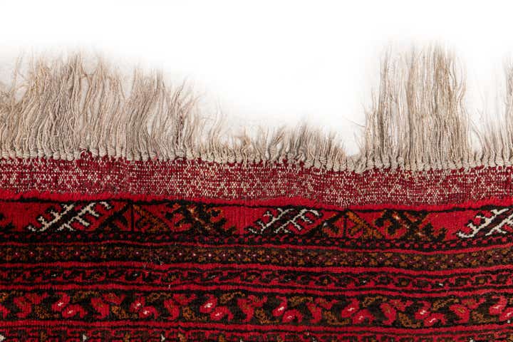 6' 8 x 9' 6 Hand Knotted Afghan Akhche Wool Rug