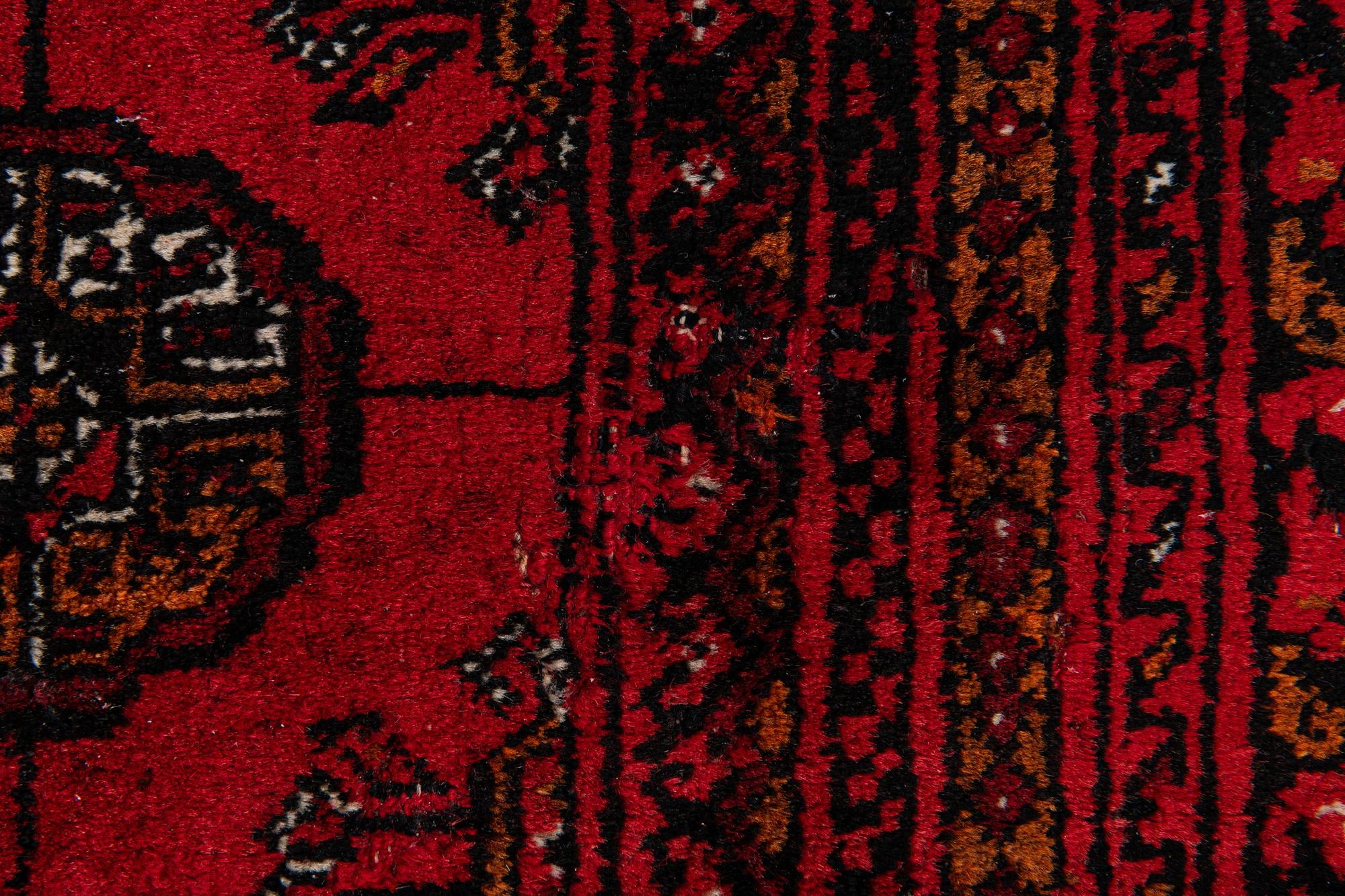6' 8 x 9' 6 Hand Knotted Afghan Akhche Wool Rug