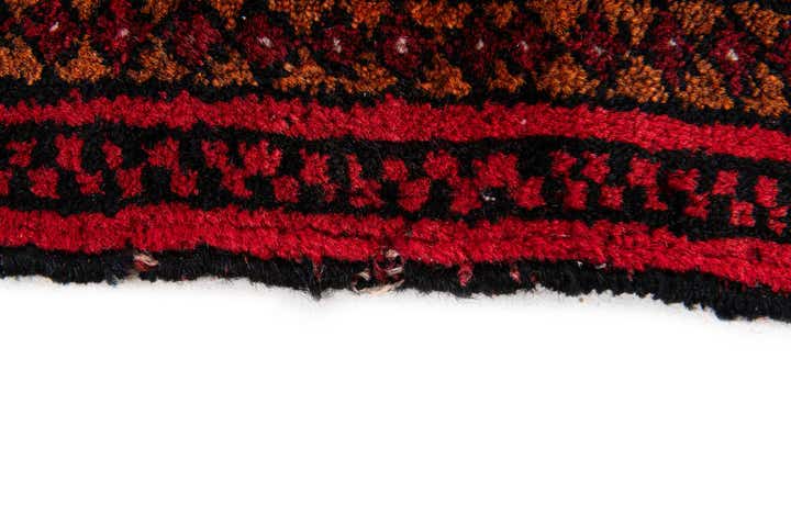 6' 8 x 9' 6 Hand Knotted Afghan Akhche Wool Rug