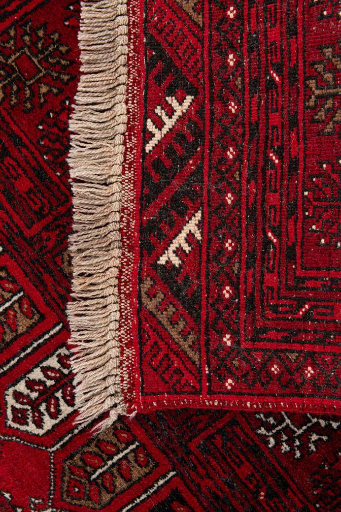 2' 5 x 4' Hand Knotted Afghan Akhche Wool Rug