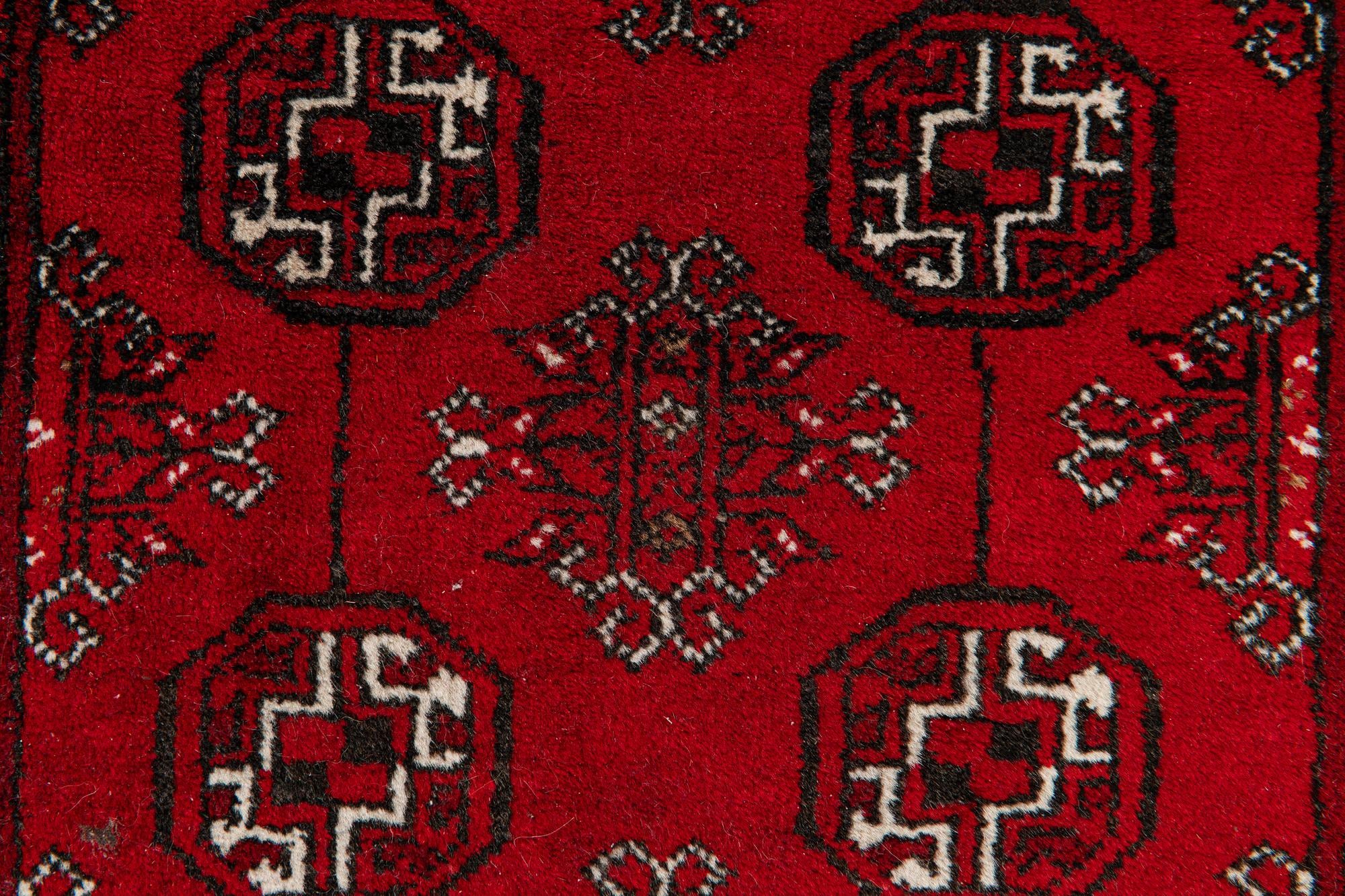 2' 5 x 4' Hand Knotted Afghan Akhche Wool Rug