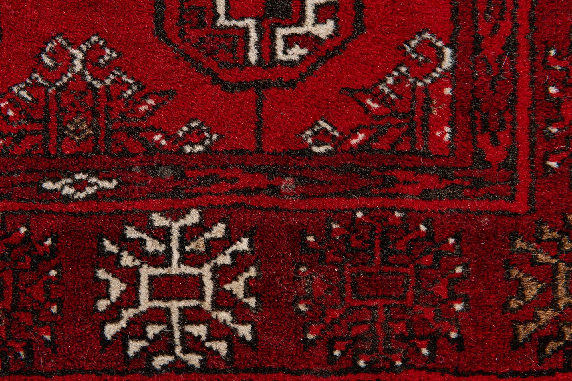 2' 5 x 4' Hand Knotted Afghan Akhche Wool Rug