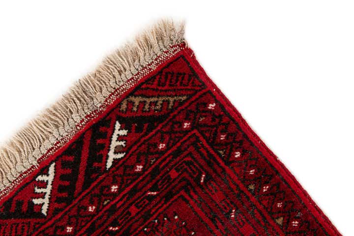 2' 5 x 4' Hand Knotted Afghan Akhche Wool Rug