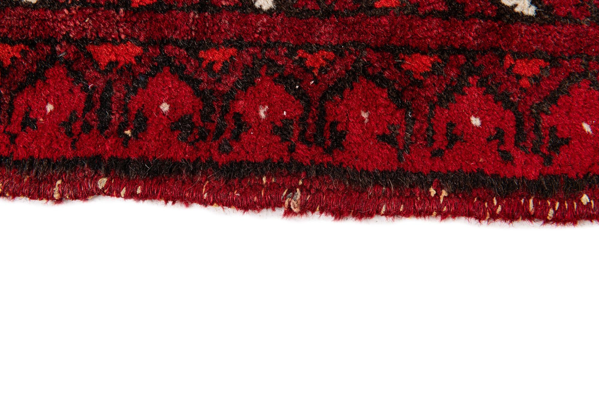 6' 10 x 9' 5 Hand Knotted Afghan Akhche Wool Rug