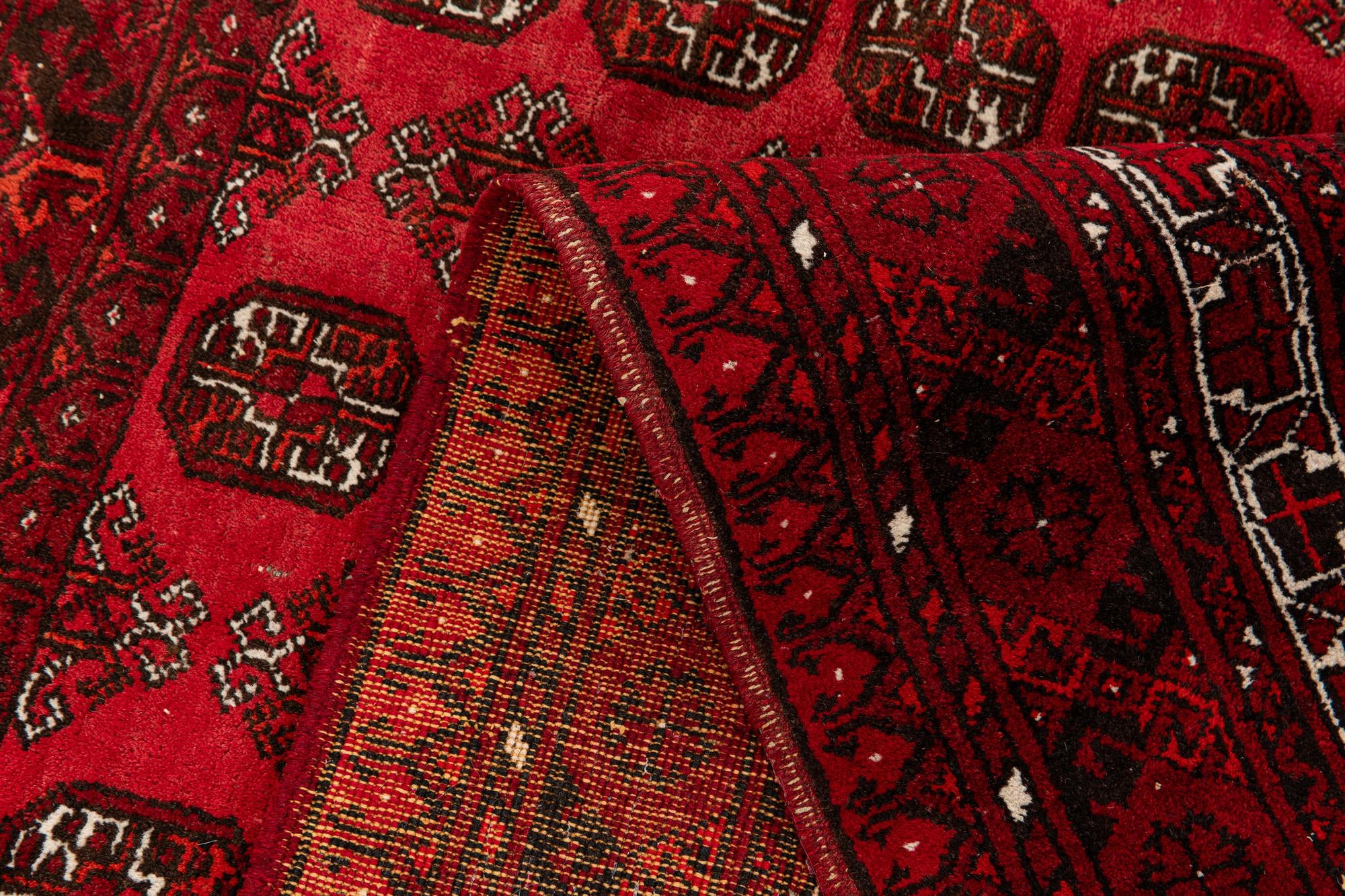 6' 10 x 9' 5 Hand Knotted Afghan Akhche Wool Rug