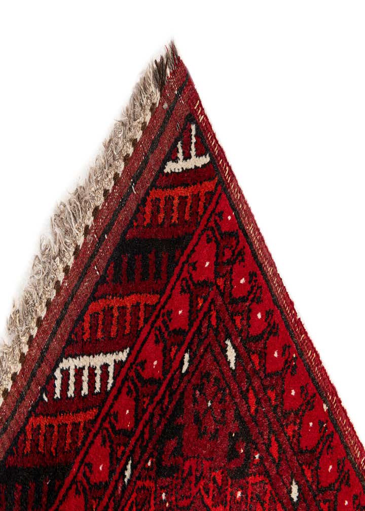 6' 10 x 9' 5 Hand Knotted Afghan Akhche Wool Rug