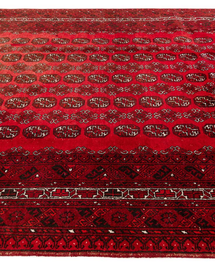 Detail image of 6' 10 x 9' 5 Hand Knotted Afghan Akhche Wool Rug