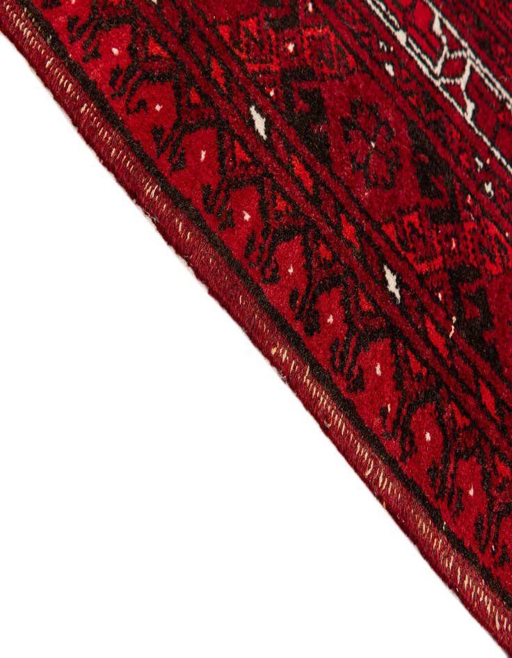 Detail image of 6' 10 x 9' 5  Hand Knotted Afghan Akhche Wool Rug