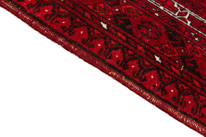 6' 10 x 9' 5 Hand Knotted Afghan Akhche Wool Rug