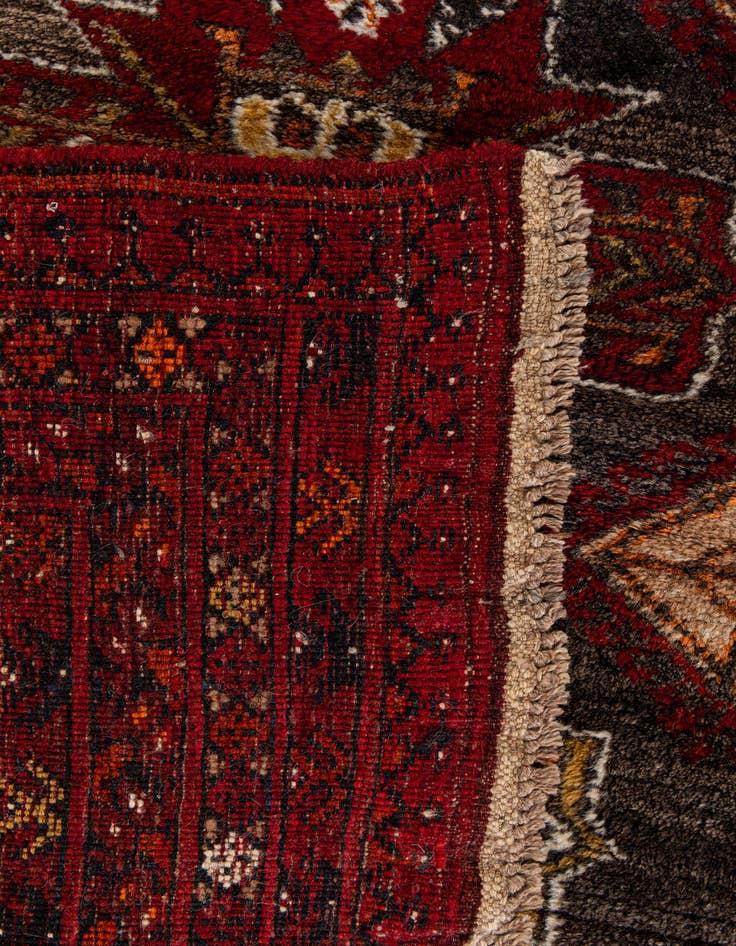 Detail image of 6' 8 x 9' 3  Hand Knotted Afghan Akhche Wool Rug