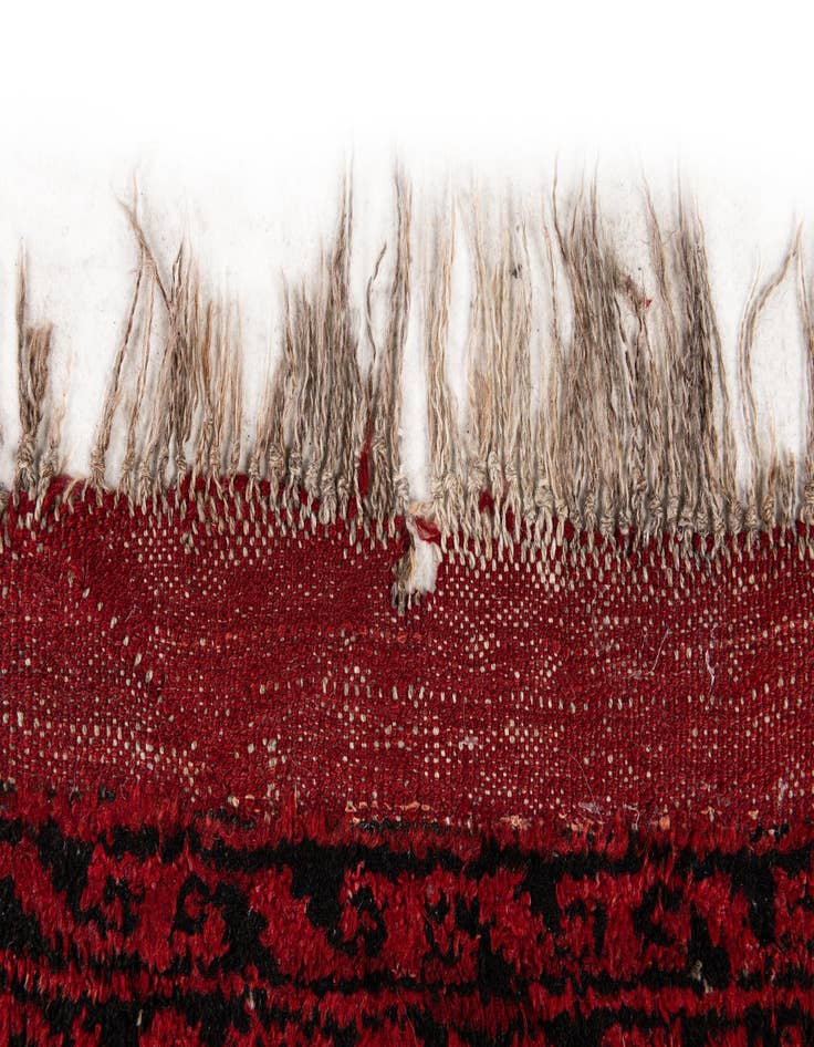 Detail image of 8' x 11' 3  Hand Knotted Afghan Akhche Wool Rug