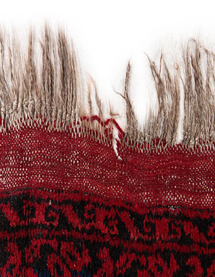 Detail image of 8' x 11' 3  Hand Knotted Afghan Akhche Wool Rug