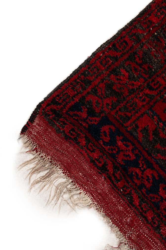 8' x 11' 3 Hand Knotted Afghan Akhche Wool Rug