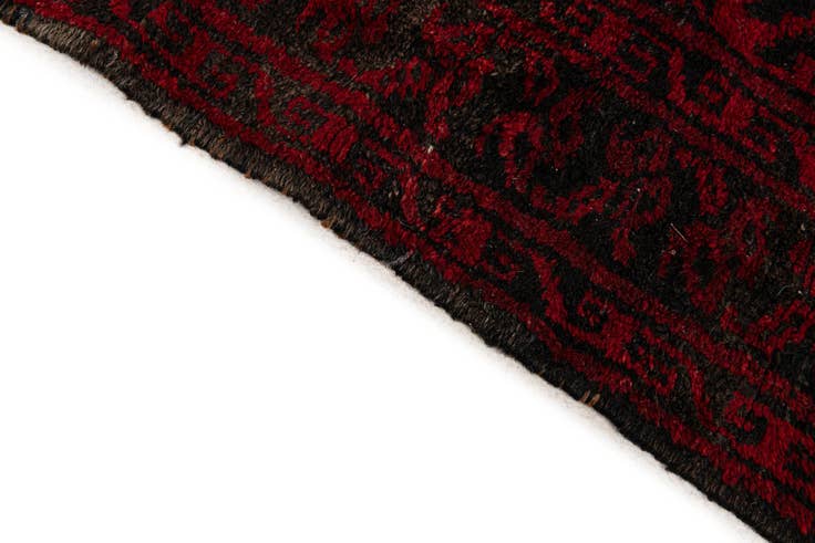 Detail image of 8' x 11' 3 Hand Knotted Afghan Akhche Wool Rug
