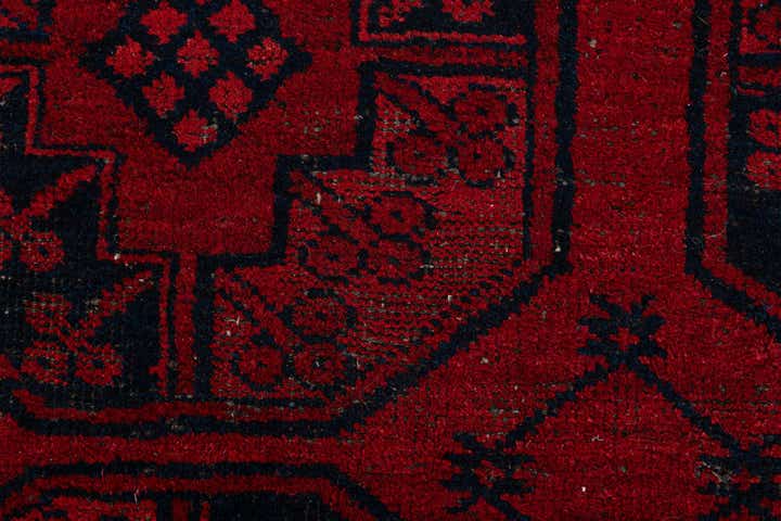 8' x 11' 3 Hand Knotted Afghan Akhche Wool Rug