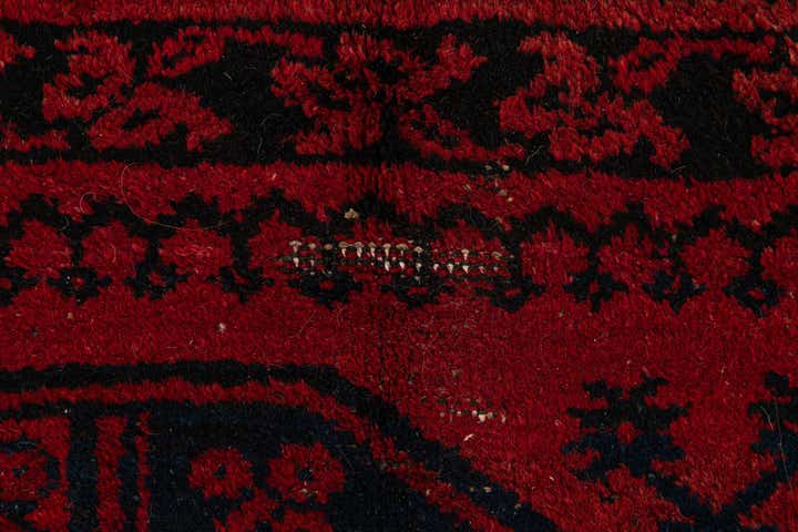 8' x 11' 3 Hand Knotted Afghan Akhche Wool Rug