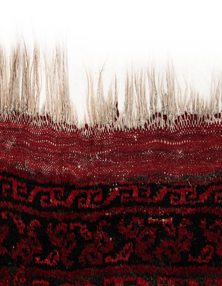 Detail image of 8' x 11' 3  Hand Knotted Afghan Akhche Wool Rug