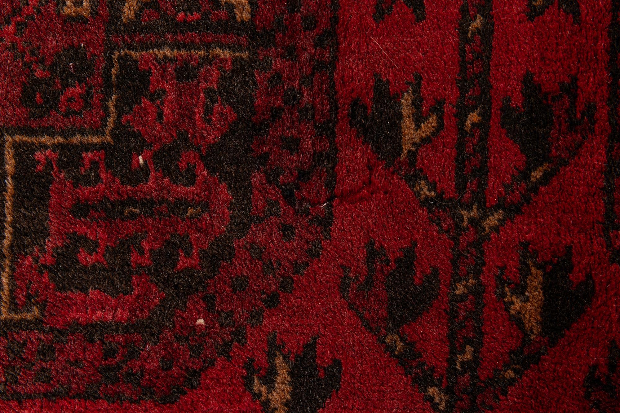 8' 4 x 11' 4 Hand Knotted Afghan Akhche Wool Rug