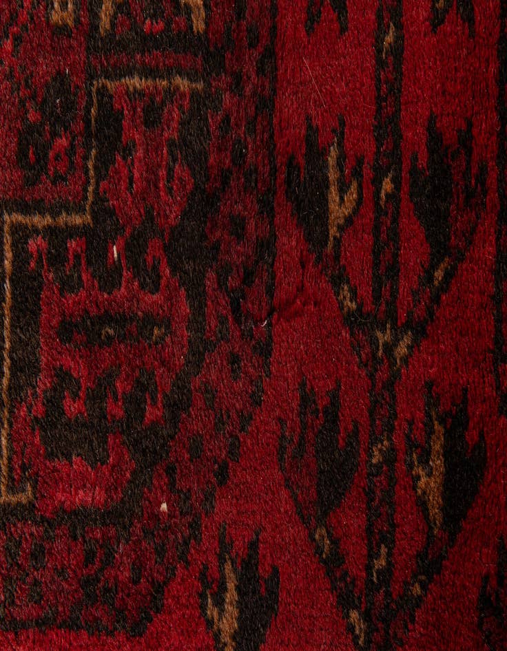 Detail image of 8' 4 x 11' 4  Hand Knotted Afghan Akhche Wool Rug