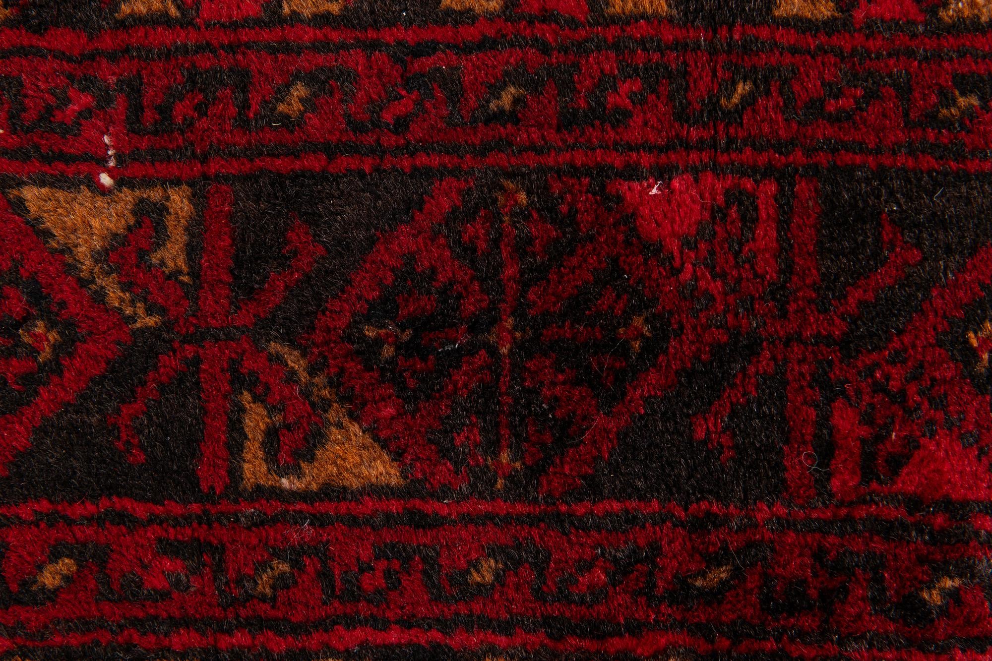 8' 4 x 11' 4 Hand Knotted Afghan Akhche Wool Rug