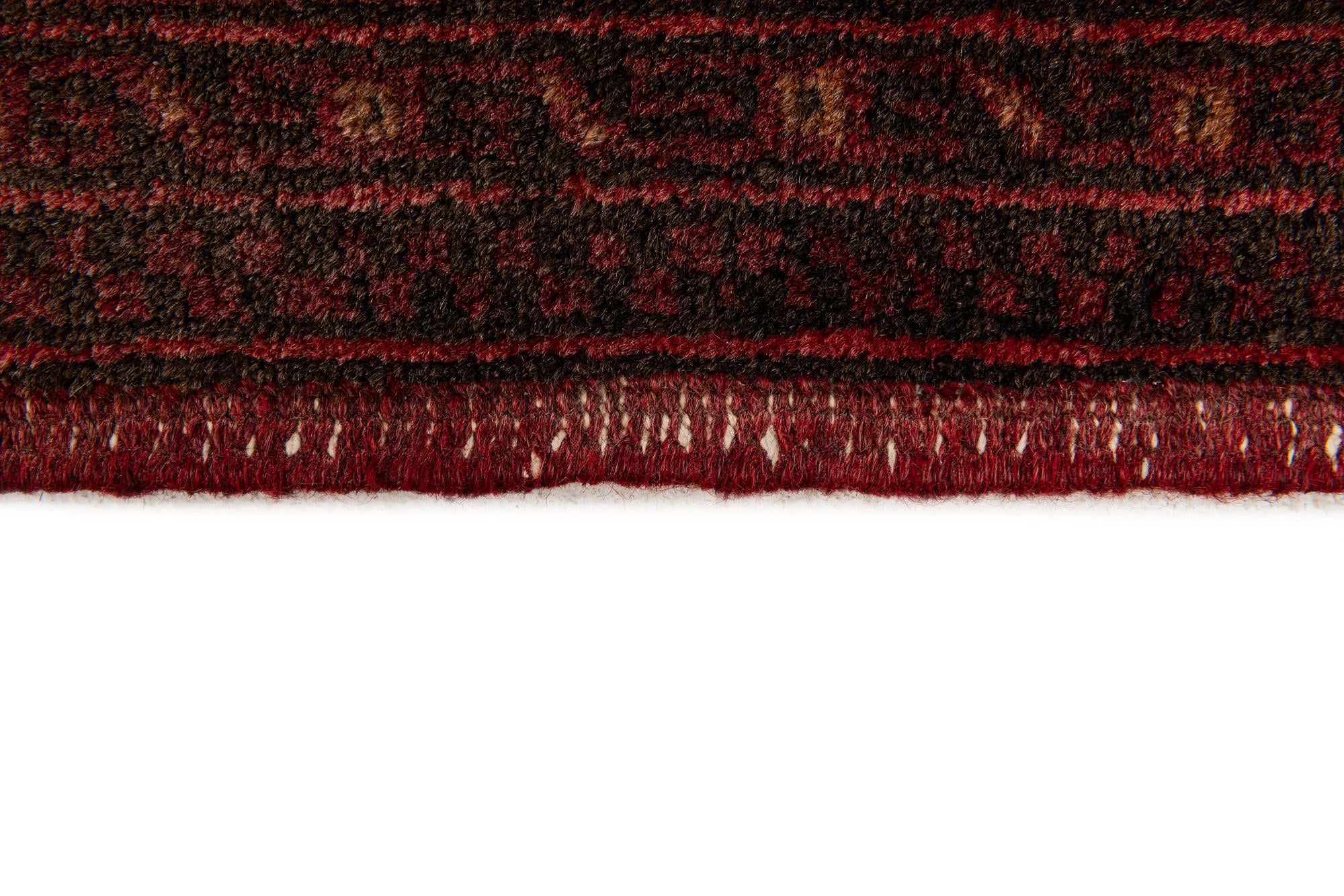8' 4 x 11' 4 Hand Knotted Afghan Akhche Wool Rug