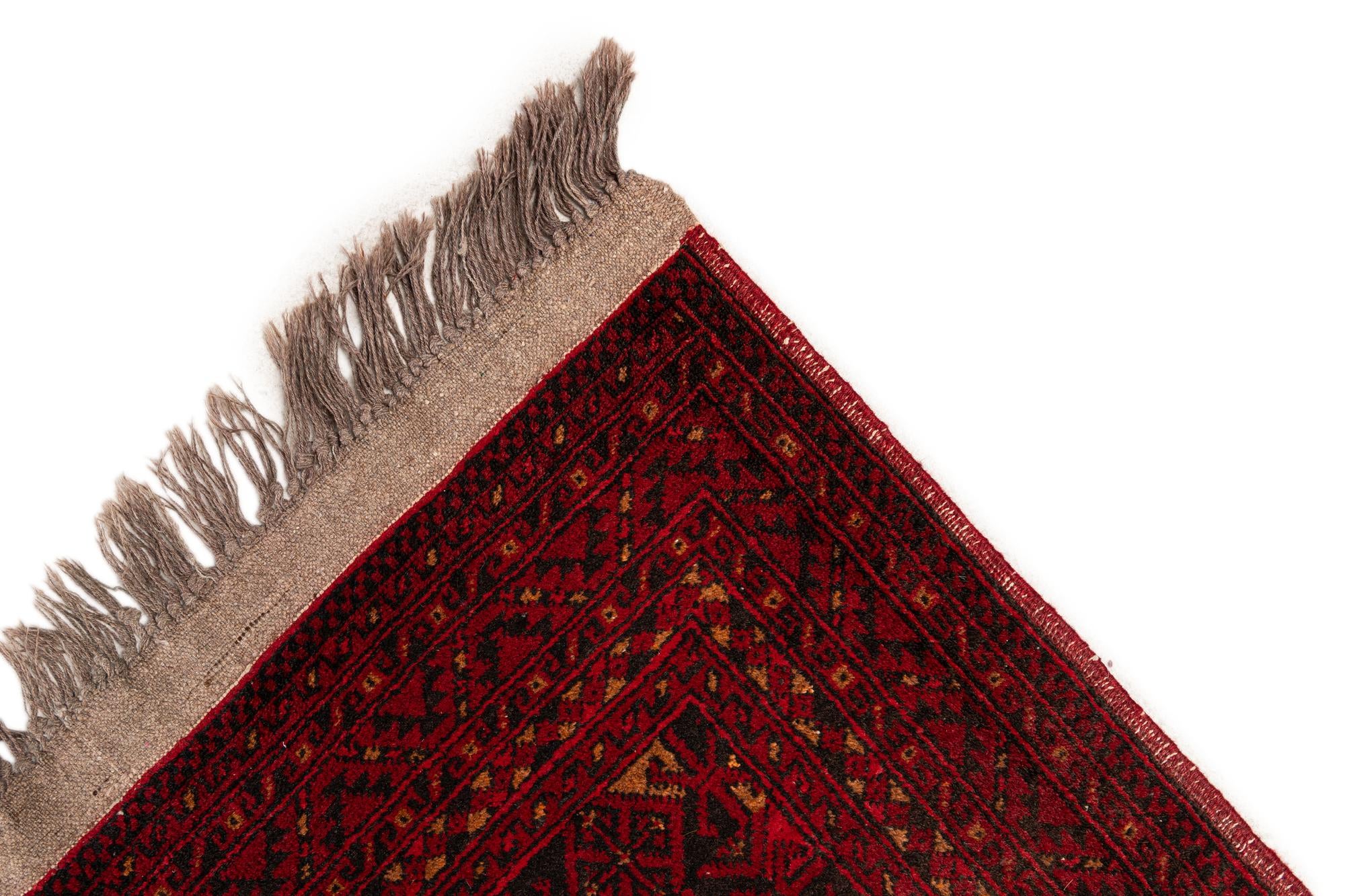 8' 4 x 11' 4 Hand Knotted Afghan Akhche Wool Rug
