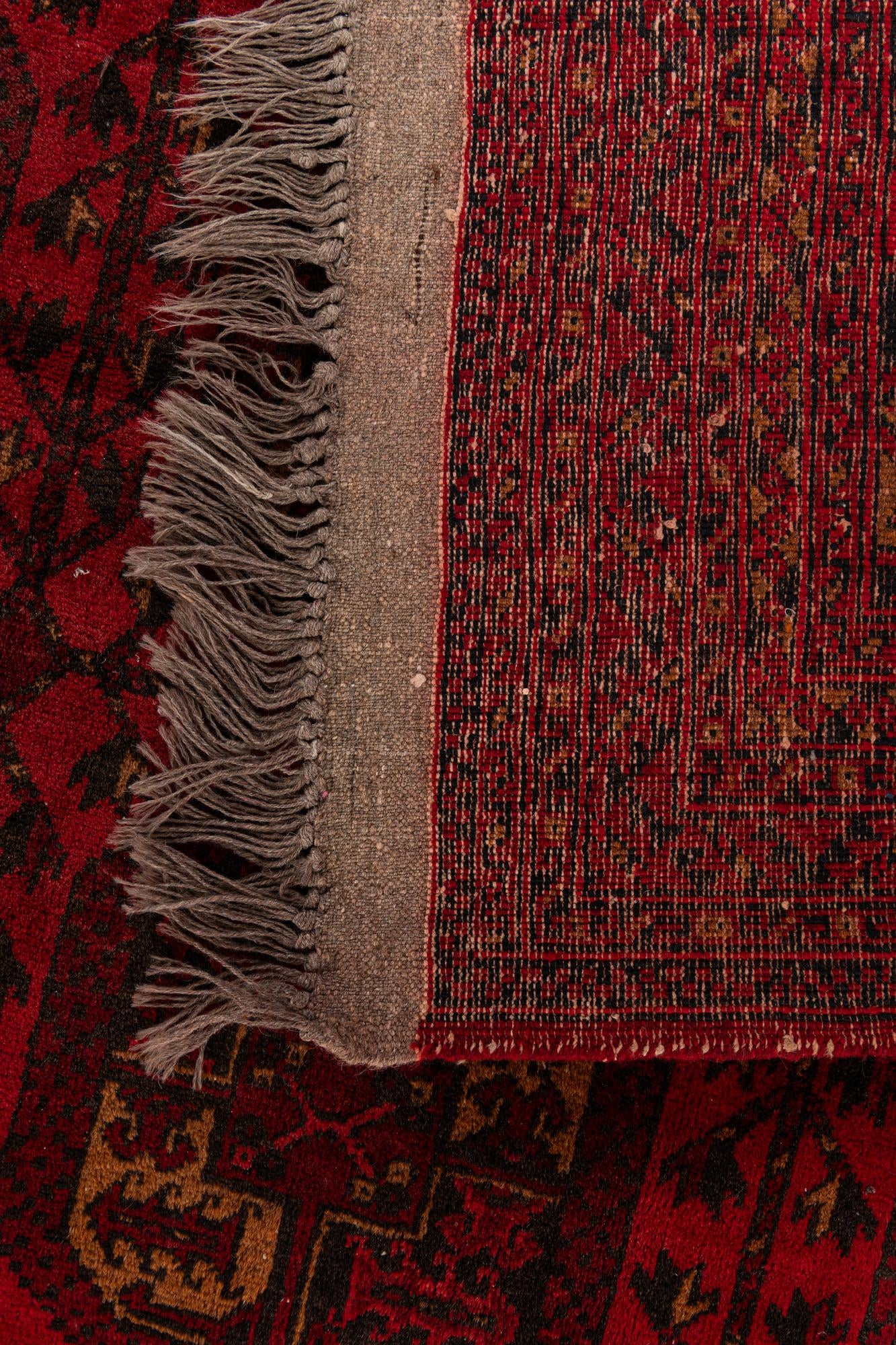 8' 4 x 11' 4 Hand Knotted Afghan Akhche Wool Rug