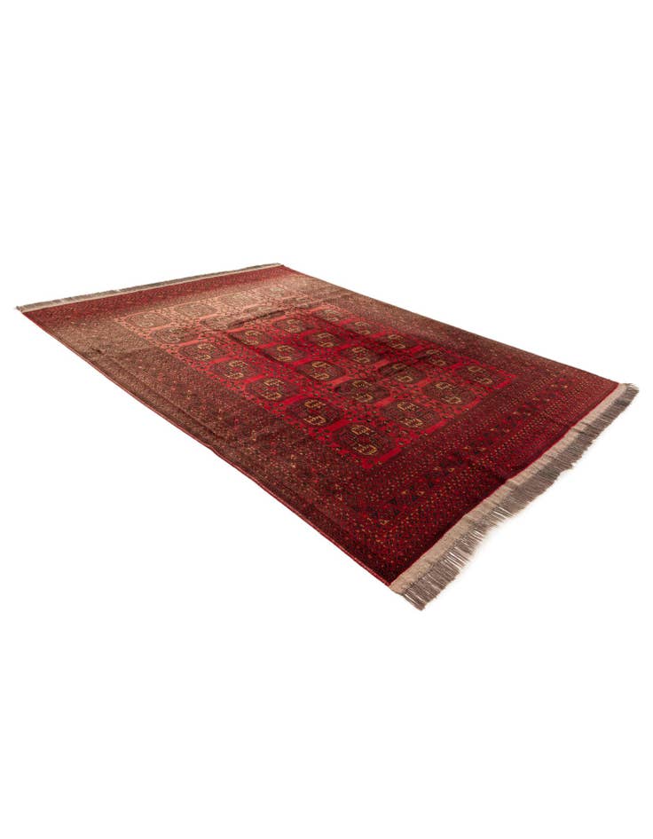 Detail image of 8' 4 x 11' 4 Hand Knotted Afghan Akhche Wool Rug