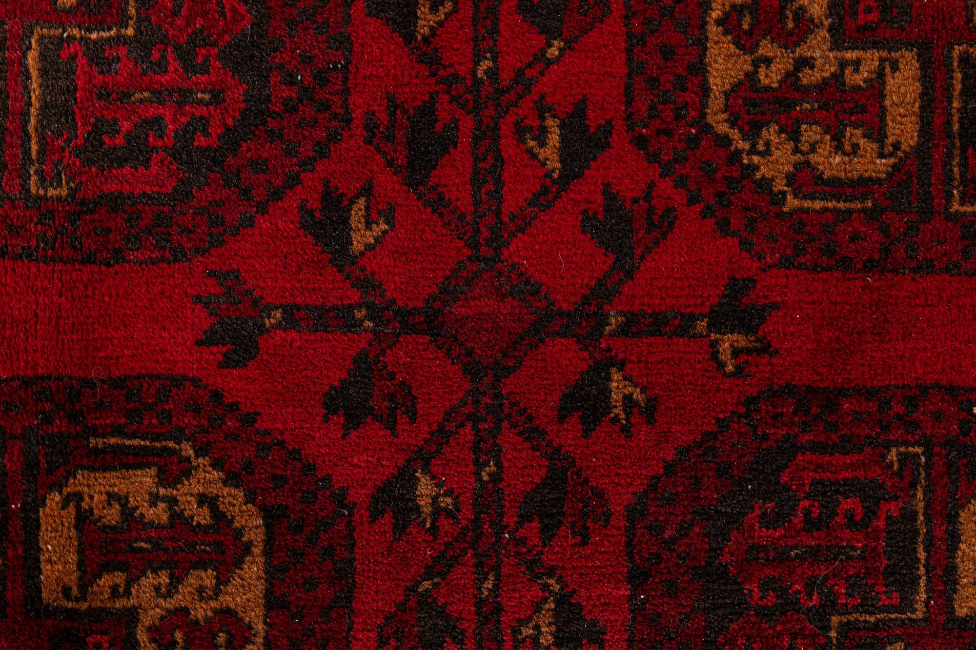 8' 4 x 11' 4 Hand Knotted Afghan Akhche Wool Rug