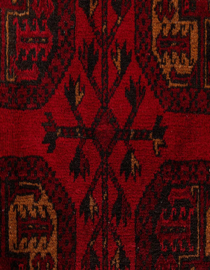 Detail image of 8' 4 x 11' 4  Hand Knotted Afghan Akhche Wool Rug