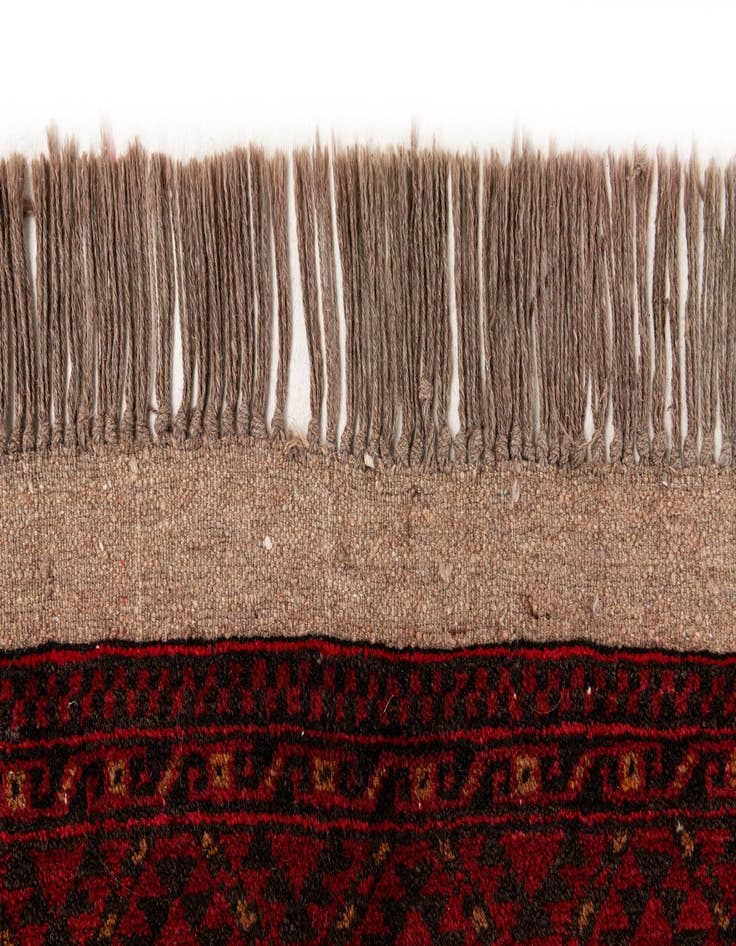 Detail image of 8' 4 x 11' 4  Hand Knotted Afghan Akhche Wool Rug