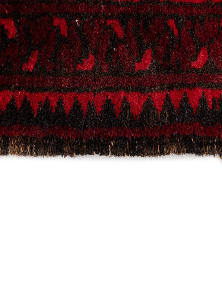 Detail image of 8' 5 x 11'  Hand Knotted Afghan Akhche Wool Rug