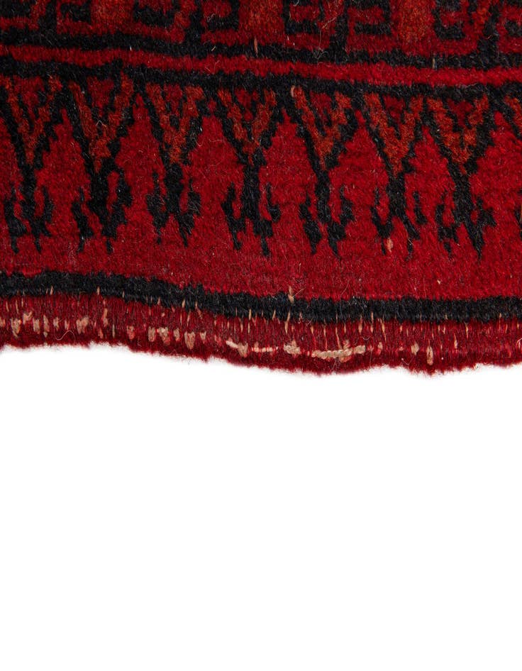 Detail image of 8' 7 x 11' 5  Hand Knotted Afghan Akhche Wool Rug