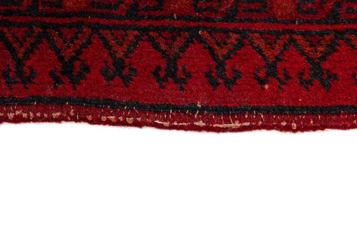 8' 7 x 11' 5 Hand Knotted Afghan Akhche Wool Rug