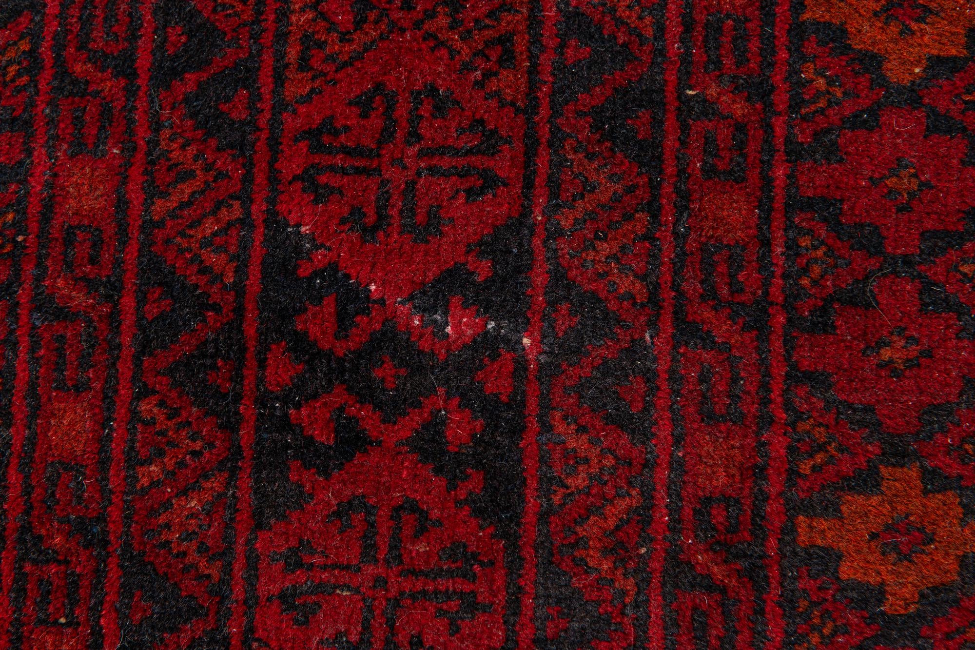 260cm x 350cm Hand Knotted Afghan Akhche Wool Rug