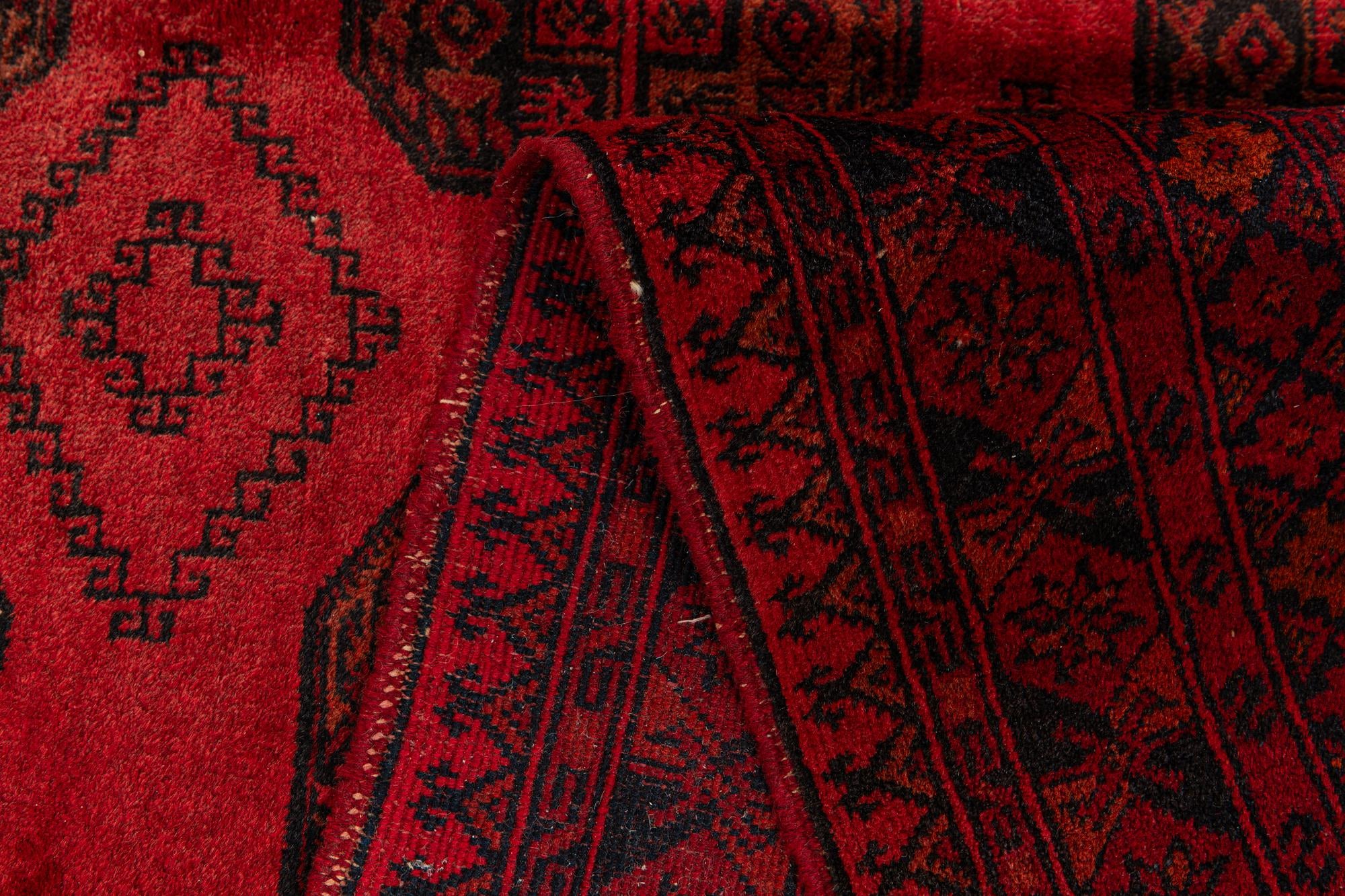260cm x 350cm Hand Knotted Afghan Akhche Wool Rug