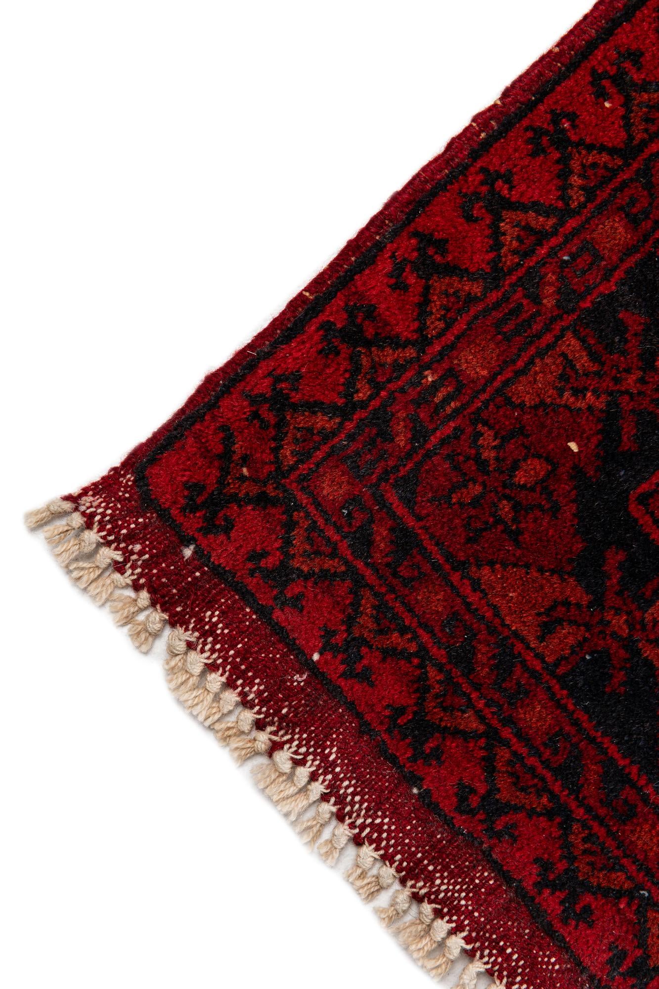 260cm x 350cm Hand Knotted Afghan Akhche Wool Rug