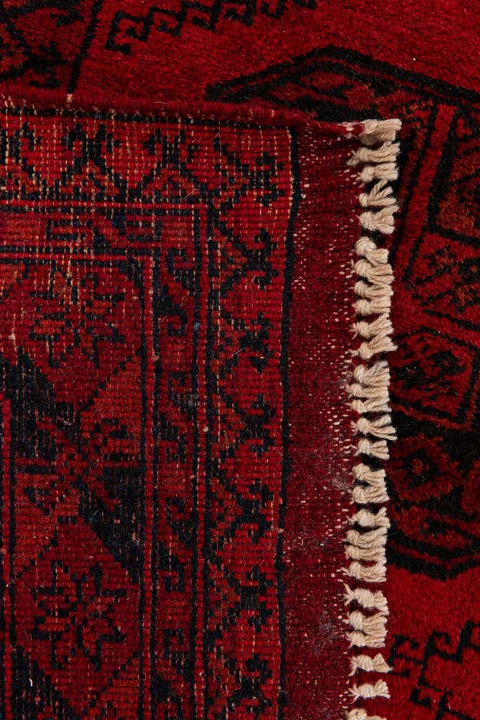 8' 7 x 11' 5 Hand Knotted Afghan Akhche Wool Rug