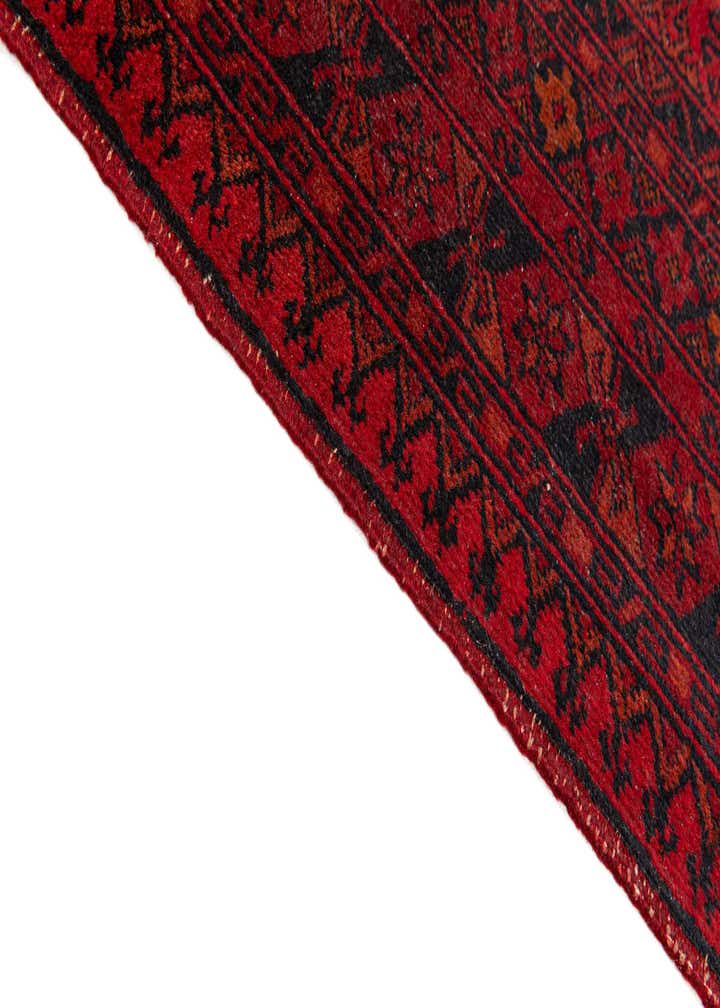 8' 7 x 11' 5 Hand Knotted Afghan Akhche Wool Rug